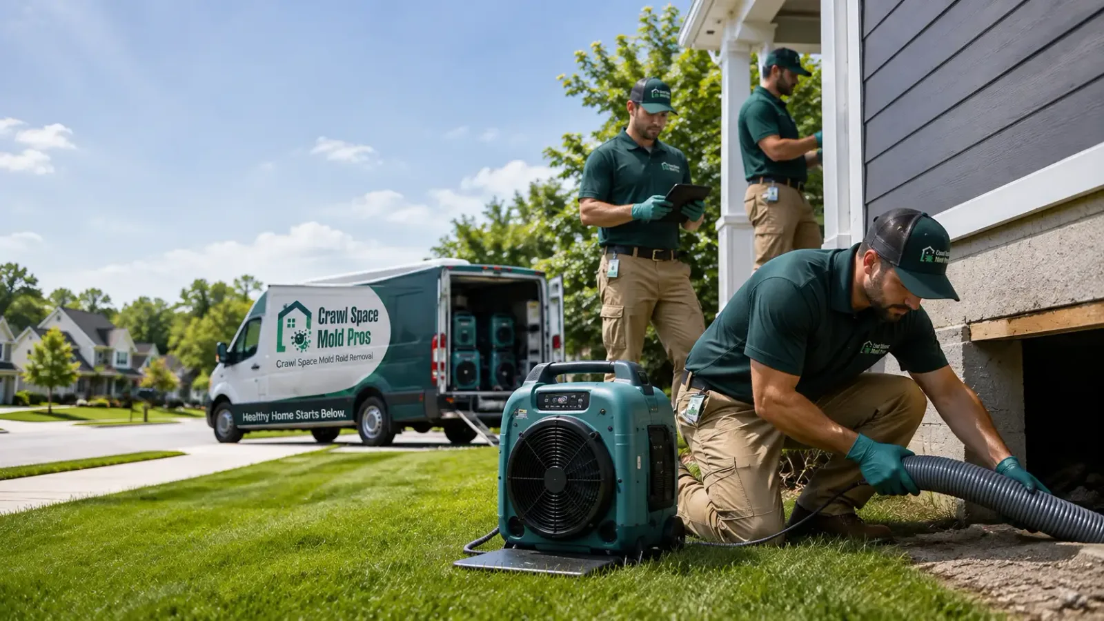 Crawl Space Mold Removal in Summerville, OR